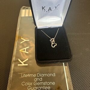 Kay Jewelers open heart necklace
